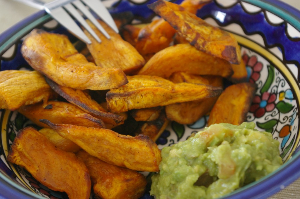 patates douces et guacamole