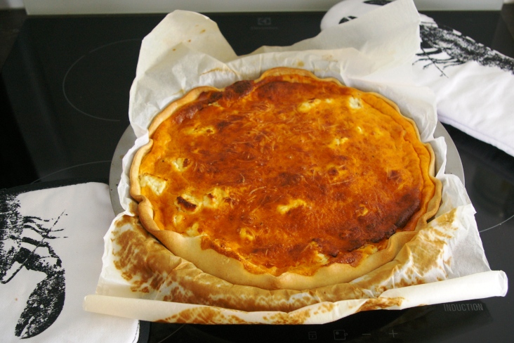 quiche feta tomate