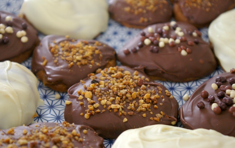 sablés caramel chocolat sablés caramel chocolat