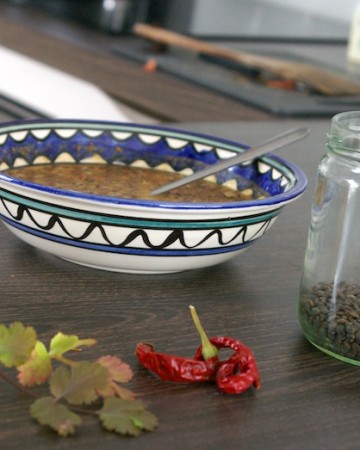 Dal de lentilles vertes au lait de coco