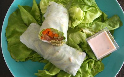 salad roll saumon